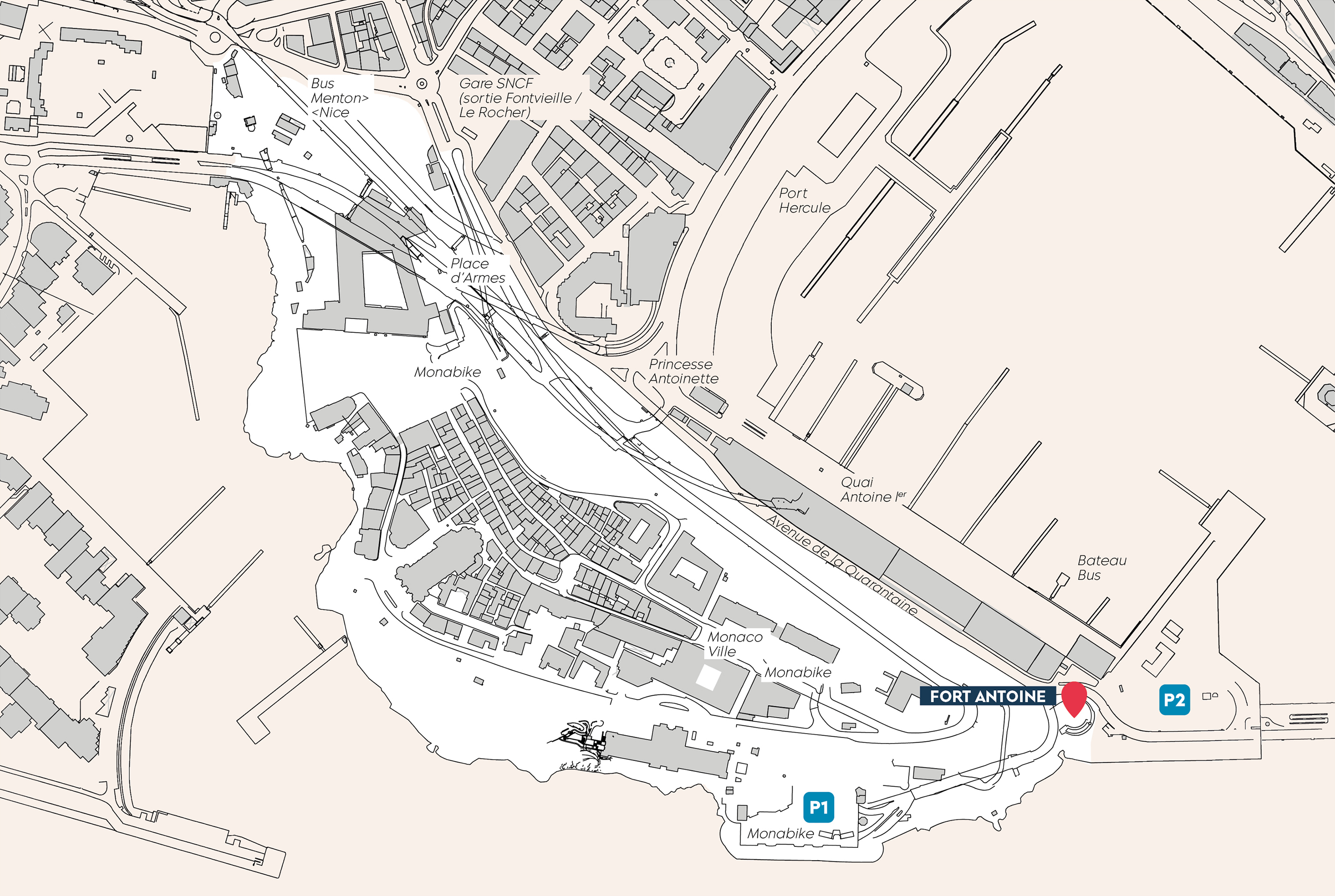 Théatre du Fort Antoine plan